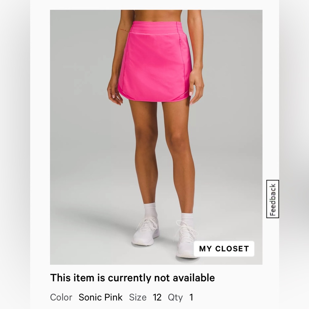 Hotty Hot High-rise skirt (long) in Sonic Pink
